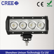 Barre lumineuse automatique 4X4 à une rangée de 7,5 pouces 9-48V 40W CREE LED
